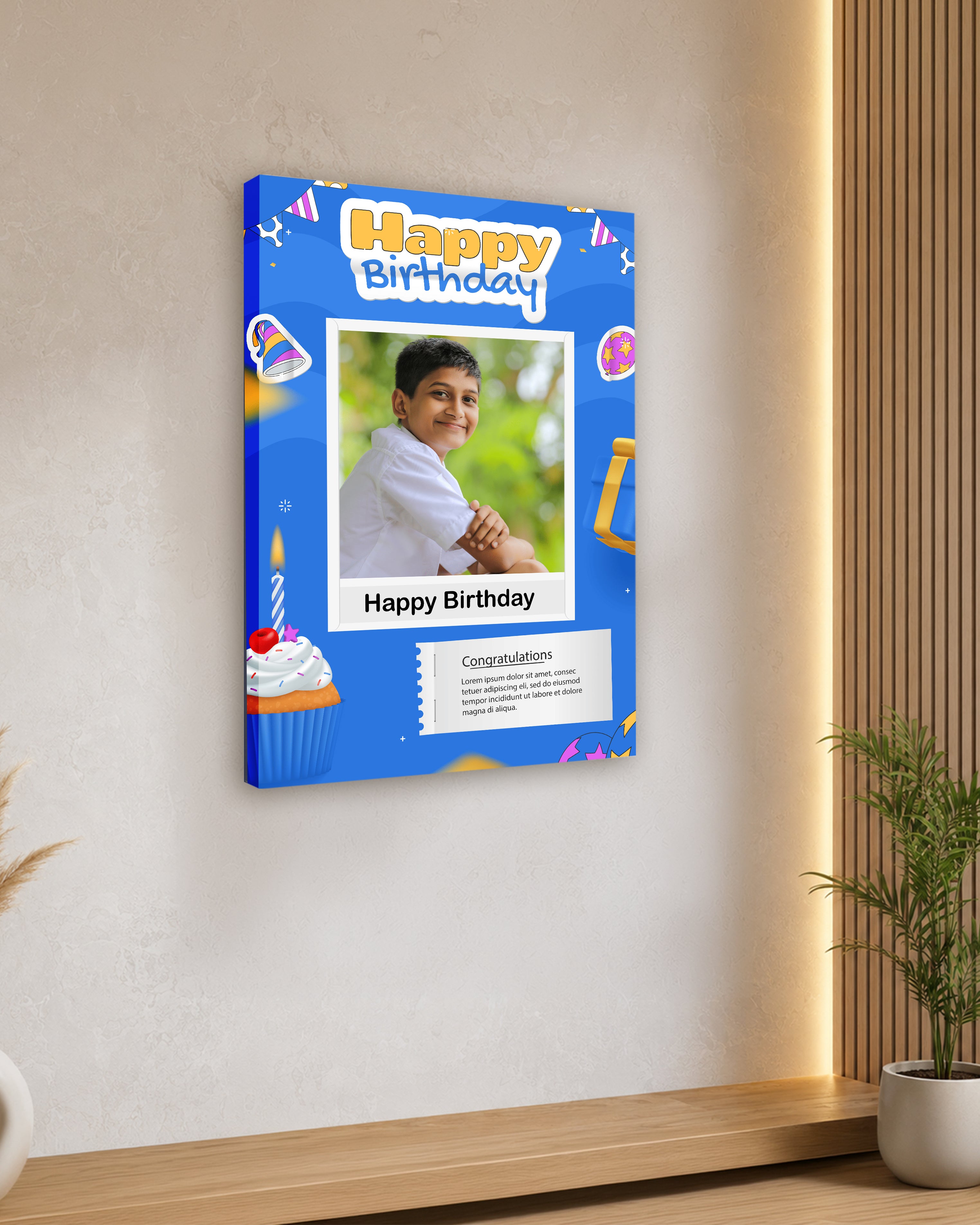 Signature Birthday Photo Canvas